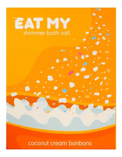 EAT MY brand Соль шиммер для ванны Кокосово-сливочные карамельки 400г