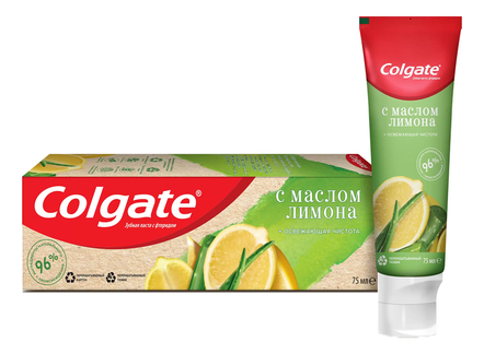 Colgate Зубная паста Освежающая чистота с маслом лимона Naturals 75мл