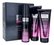 ESTEL Набор для волос Secrets Сияние цвета (шампунь-хайлайтер 250мл + бальзам-хайлайтер 200мл + спрей-термозащита 200мл)
