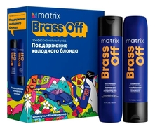MATRIX Набор для волос Brass Off (шампунь 300мл + кондиционер 300мл)