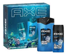 AXE Подарочный набор Cool Ocean (гель для душа и шампунь 2в1 250мл + дезодорант аэрозоль 150мл)