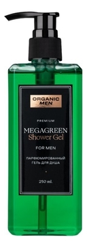 Парфюмированный гель для душа Organic Men MegaGreen 250мл