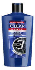 CLEAR Шампунь Men 2 в 1 Чистота и свежесть с активным углем ментолом и цинком 610мл