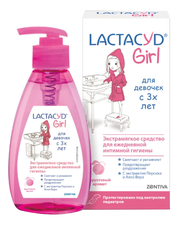 LACTACYD Экстрамягкое средство для интимной гигиены для девочек 3+ Girl 200мл