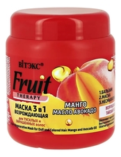 Витэкс Возрождающая маска для волос 3 в 1 Манго и масло авокадо Fruit Therapy 450мл