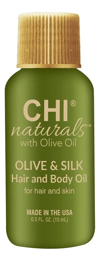 CHI масло для волос и тела naturals olive & silk hair & body oil 15мл ...