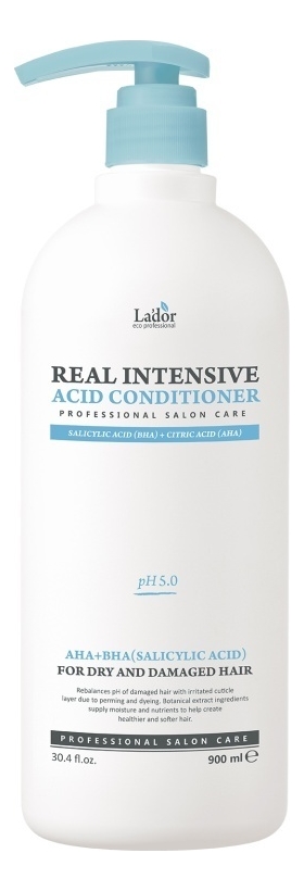 Кислотный кондиционер для сухих и поврежденных волос Real Intensive Acid Conditioner Кондиционер 900мл 1429₽