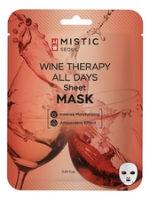 MISTIC Тканевая маска для лица с экстрактом вина Wine Therapy All Days Sheet Mask 24мл