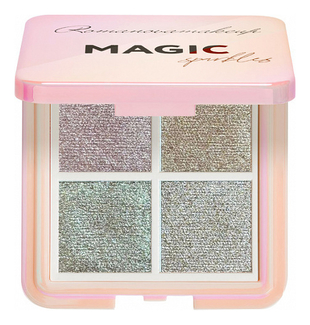 Romanovamakeup палетка теней для век magic sparkles 4 color eyeshadow  palette 3г - купить в Москве, заказать лучшие тени для век в  интернет-магазине профессиональной косметики по выгодной цене, смотреть  фото и отзывы