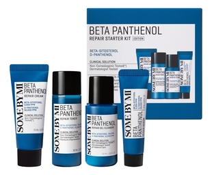 Набор для лица с бета-пантенолом и пробиотиками Beta Panthenol (гель д/умывания 30мл + крем 20мл + тонер 30мл + сыворотка 10мл)
