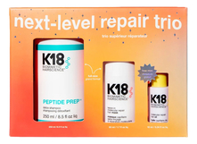 K18 Набор для волос (шампунь Peptide Prer Detox Shampoo 250мл + маска Leave-In Molecular Repair Hair Mask 50мл + масло-бустер Molecular Repair Hair Oil 10мл)