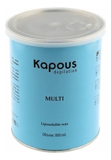 Kapous Professional Жирорастворимый воск зеленый с хлорофиллом в банке Depilation
