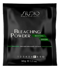Kapous Professional Обесцвечивающий порошок для волос Bleaching Powder Menthol Green