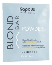 Kapous Professional Обесцвечивающая пудра для волос с антижелтым эффектом Blond Bar Powder