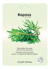 Kapous Professional Тканевая маска для лица с экстрактом чайного дерева Детокс Face Care 25г
