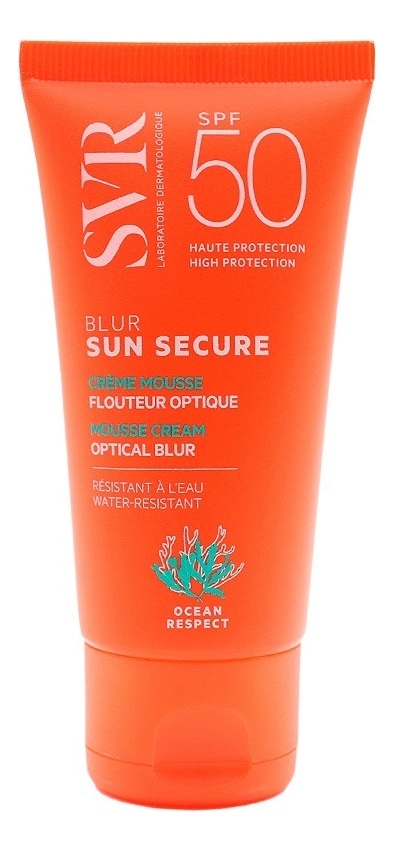 SVR крем-мусс для лица с эффектом фотошопа без отдушки blur sun secure ...
