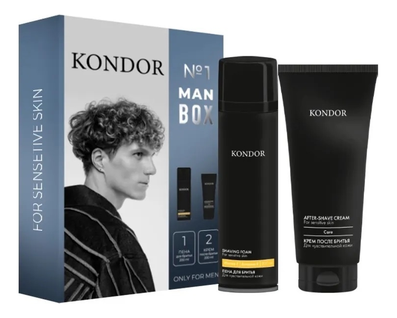 

Набор для лица Man Box (пена для бритья 200мл + крем после бритья 200мл)