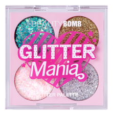 Beauty Bomb Палетка глиттеров для макияжа Glitter Mania Palette 3г