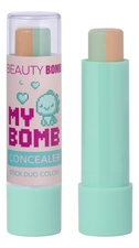Beauty Bomb Двухцветный консилер-стик Concealer Stick Duo Colors 3,8г