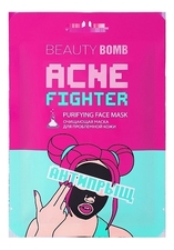 Beauty Bomb Очищающая маска для проблемной кожи Acne Fighter Purifying Face Mask 1шт