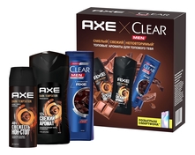AXE Набор для тела и волос Dark Temptation ( дезодорант-спрей 150мл + гель для душа 250мл + шампунь 200мл)