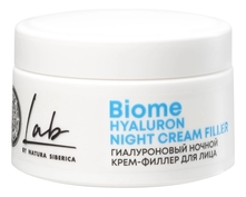Natura Siberica Гиалуроновый ночной крем-филлер для лица Lab Biome Hyaluron 50мл