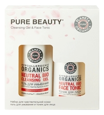 Organic Shop Набор для лица Pure Beauty (гель для умывания 300мл + тоник 200мл)