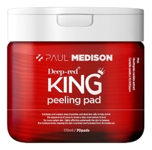 Paul Medison Очищающие пэды для лица с экстрактом центеллы азиатской Deep-Red King Peeling Pad 70шт