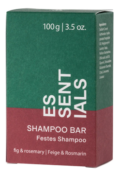 Твердый шампунь для волос Essentials Shampoo Bar 100г (инжир и розмарин)