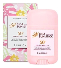 Enough Стик для лица и тела солнцезащитный с экстрактом центеллы азиатской Cica Sun Stick SPF50+ PA++++ 20г