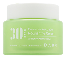 DABO Питательный крем для лица с экстрактом зеленого чая и авокадо 30 Days Greentea Avocado Nourishing Cream 100мл