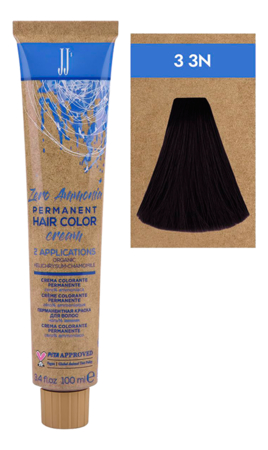 JJ's Перманентная краска для волос без аммиака Zero Ammonia Permanent Hair Color 100мл