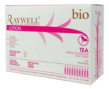 RAYWELL Лосьон против выпадения волос для женщин Bio Tea 10*10мл