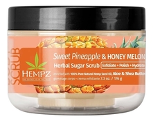 Hempz Сахарный скраб для тела Sweet Pineapple & Honey Melon Herbal Sugar Scrub 176г