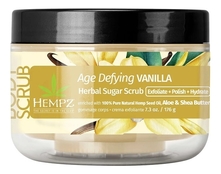 Hempz Антивозрастной скраб для тела сахарный Age Defying Vanilla Herbal Sugar Scrub 176г (ваниль)