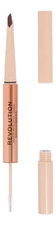 Makeup Revolution Контурный карандаш и гель для фиксации бровей 2 в 1 Fluffy Brow Filter Duo 0,12г/1мл