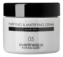 EverlineSpa Очищающий и матирующий крем для лица Purifying & Mattifying Cream 50мл