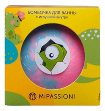 MiPassion Бомбочка для ванны с игрушкой внутри Динозаврики 130г