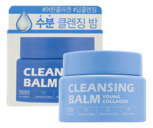 TENZERO Очищающий гидрофильный бальзам с коллагеном Young Collagen Cleansing Balm 80г