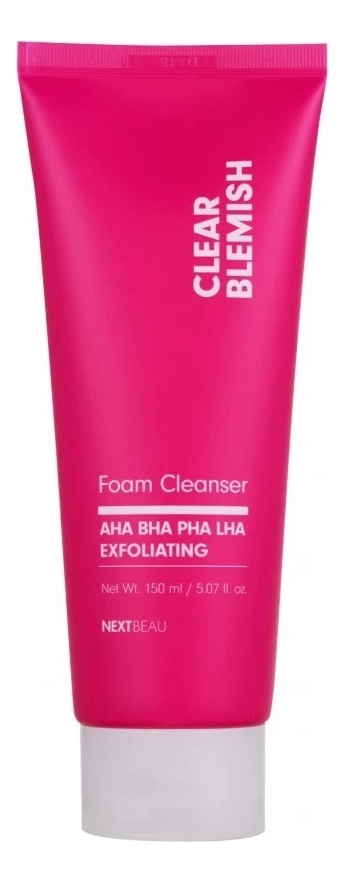 Nextbeau пенка для умывания проблемной кожи clear blemish exfoliating ...