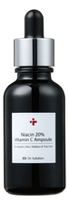 CUSKIN Концентрированная ампульная сыворотка для лица с ниацинамидом Dr.Solution Niacin 20% Vitamin C Ampoule 30мл
