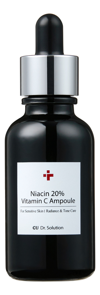 Концентрированная ампульная сыворотка для лица с ниацинамидом Dr.Solution Niacin 20% Vitamin C Ampoule 30мл l erboristica натуральная сыворотка для лица концентрированная с гиалуроновой кислотой 30 0