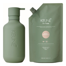 Keune So Pure Набор для волос So Pure Polish (шампунь 1000мл + флакон 1000мл + коробка + шубер + пакет)