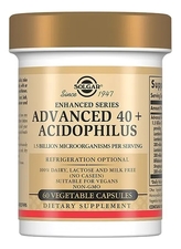 SOLGAR Биодобавка Ацидофилус Advanced 40+ Acidophilus 60 капсул