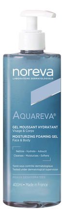 Noreva Очищающий гель для лица и тела Aquareva Gel Moussant Hydratant