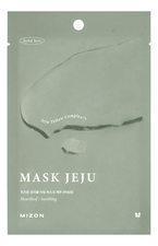 Mizon Успокаивающая тканевая маска для лица с экстрактом хауттюйнии Joyful Time Heartleaf Mask Jeju 23мл