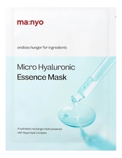 Manyo Factory Гидрирующая тканевая маска для лица с гиалуроновой эссенцией Micro Hyaluronic Essence Mask 23г