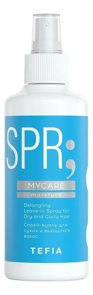 Tefia спрей-вуаль для сухих и вьющихся волос mycare moisture detangling ...