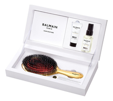 Balmain Hair Couture Набор Luxurious (золотая щетка + аргановый эликсир + кондиционер)
