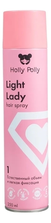Holly Polly Лак для волос Естественный объем и легкая фиксация Light Lady Hair Spray 250мл